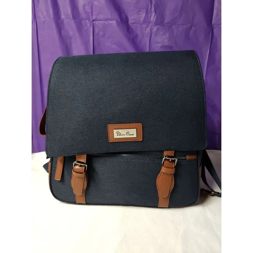 NWT Silver‎ Cross Wave Luxury diaper Changing bag, Indigo